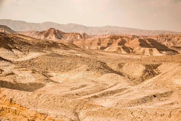 Sandy Hills Desert Israel Red Canyon City Eila — Stock Photo, Image