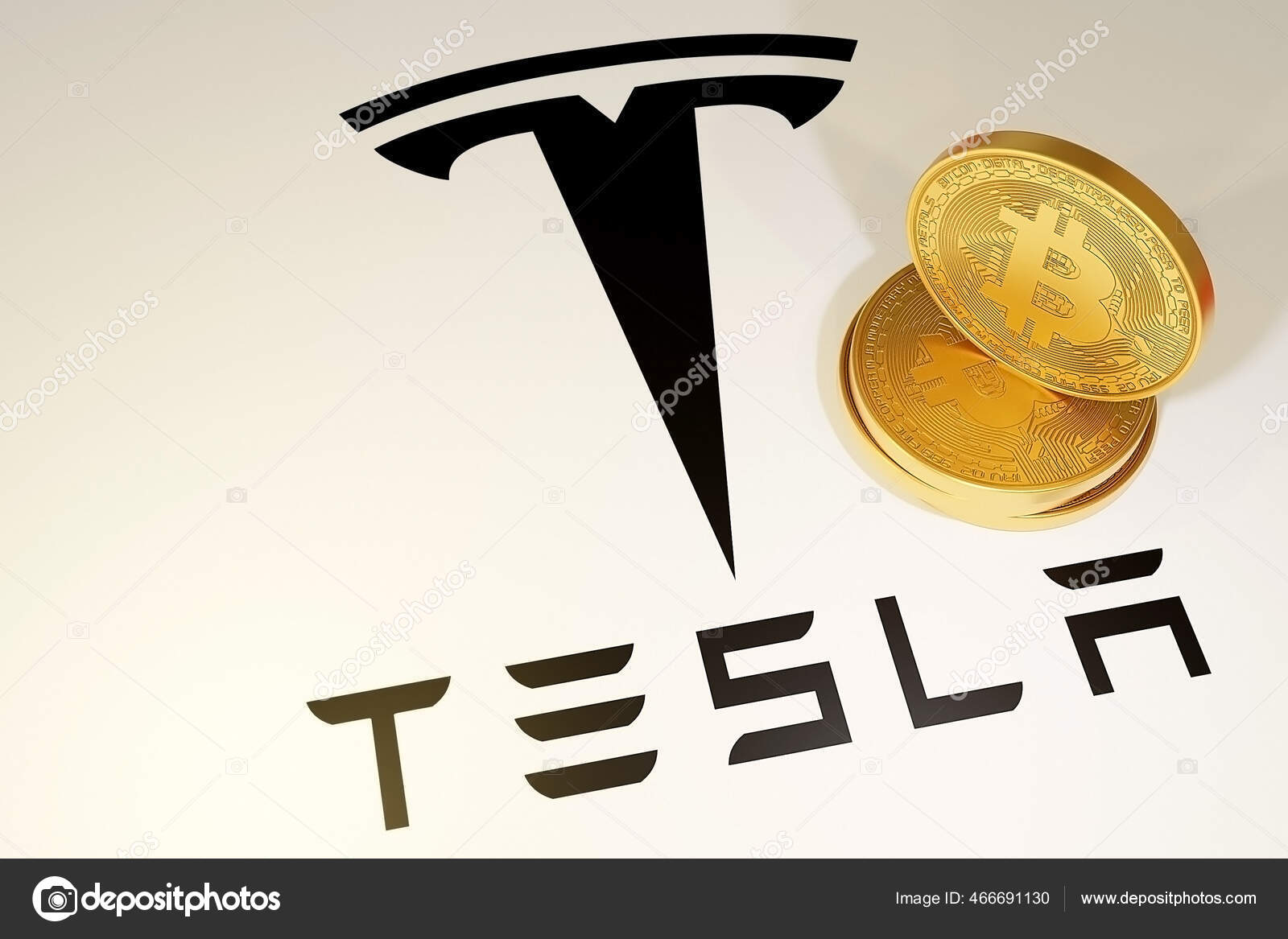 Herunterladen - Dnipro, Ukraine 2021: drei Goldmünzen Bitcoin auf weißem Hintergrund in der Nähe des Tesla-Logos, Investition in Bitcoi — Stockbild Dnipro Ukraine 2021 Drei Goldmünzen Bitcoin Auf Weißem Hintergrund Der — Stockfoto