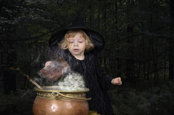 Witch cooking elixir — Stock Photo, Image