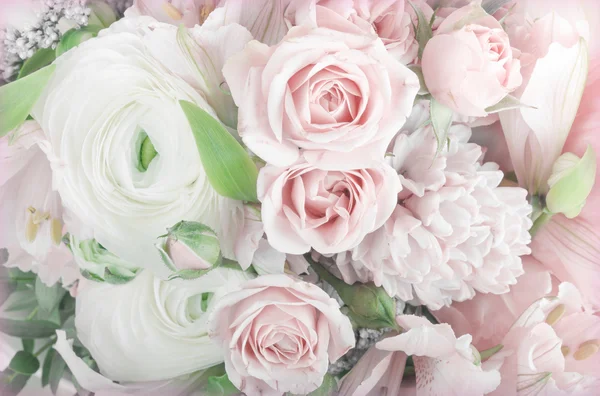 Incredibile bouquet di fiori disposizione da vicino — Foto Stock