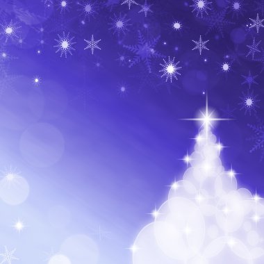 Kar taneleriyle soyut noel arkaplanı