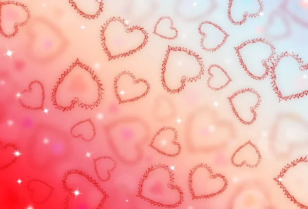 St.Valentine red hearts background — Stock Photo, Image