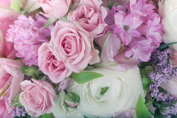 Arranjo de buquê de flores incrível close up — Fotografia de Stock