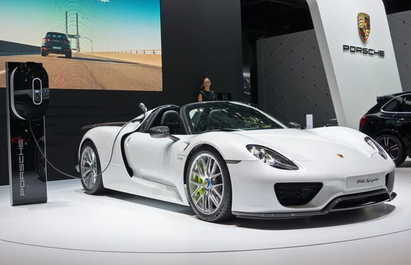 保时捷 918 Spyder 混合动力 — 图库照片