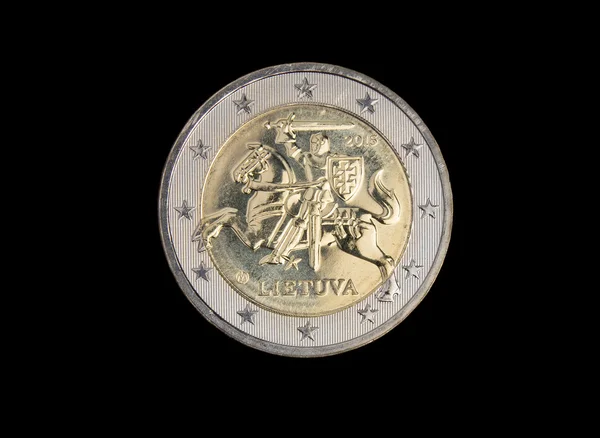 Lithuanian 2 euro coin — Stock Photo, Image