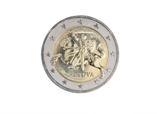 Moneda lituana de 2 euros — Foto de Stock