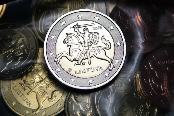 New euro coin of Lithuania — Stock Photo, Image