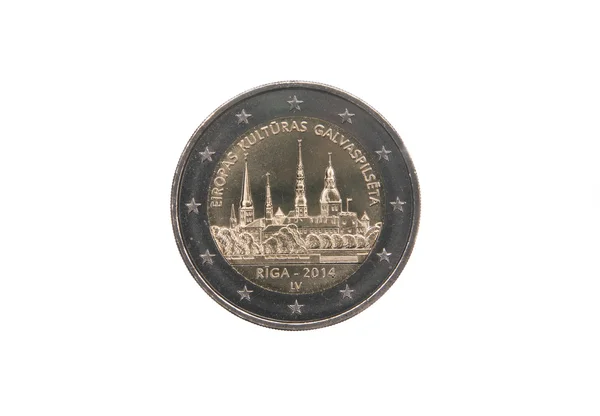 Commemorative coin of Latvia — Stock Photo, Image