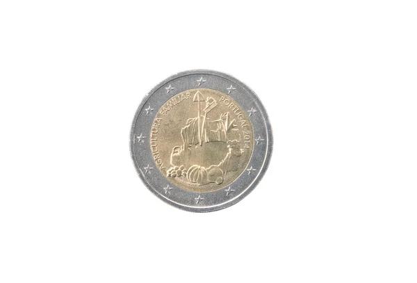 Commemorative coin of Portugal — Stock Photo, Image