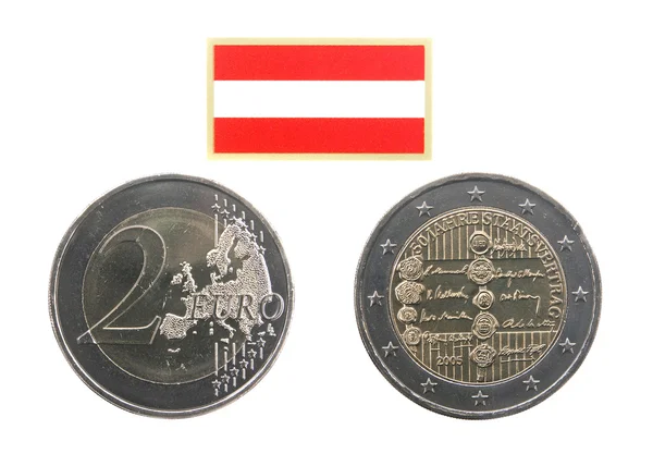 Commemorative coin of Austria — Stock Photo, Image