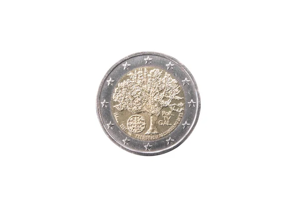 Commemorative coin of Portugal — Stock Photo, Image
