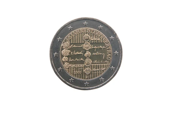 Commemorative coin of Austria — Stock Photo, Image