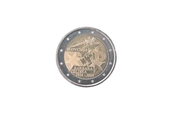 Moneda conmemorativa de Eslovenia — Foto de Stock