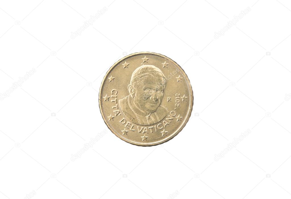 50 cent coin of Vaticano