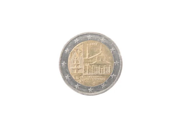 Moeda comemorativa de 2 euros da Alemanha — Fotografia de Stock