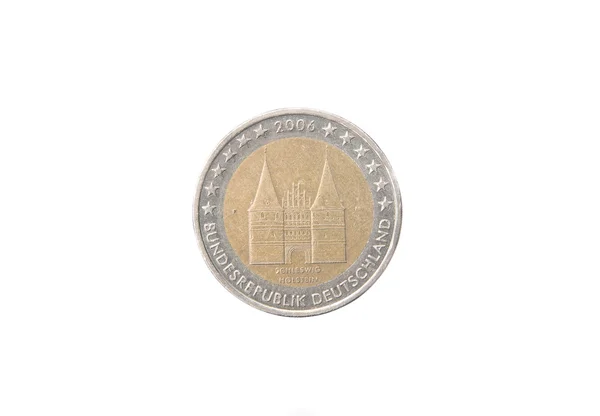 Commemorative 2 euro coin of Germany — Stock Photo, Image