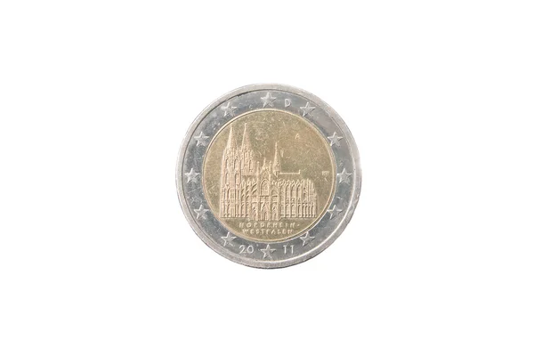 Commemorative 2 euro coin of Germany — Stock Photo, Image