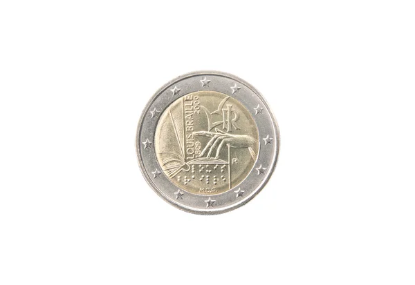 Commemorative 2 euro coin of Italy — Stock Photo, Image