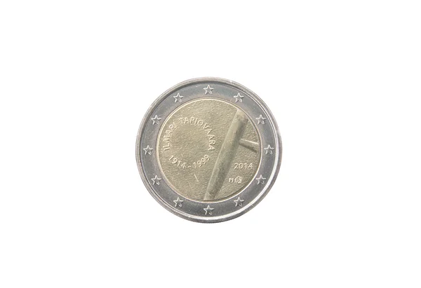 Commemorative 2 euro coin of Finland — Stock Photo, Image