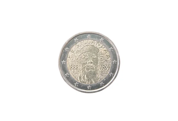Pamiątkowe monety 2 euro z Finlandii — Zdjęcie stockowe
