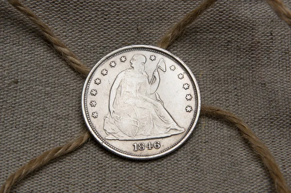 Silver dollar of USA — Stock Photo, Image