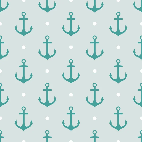 Pattern with anchors — Stock Vector