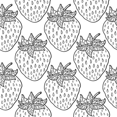 patroon met aardbeien