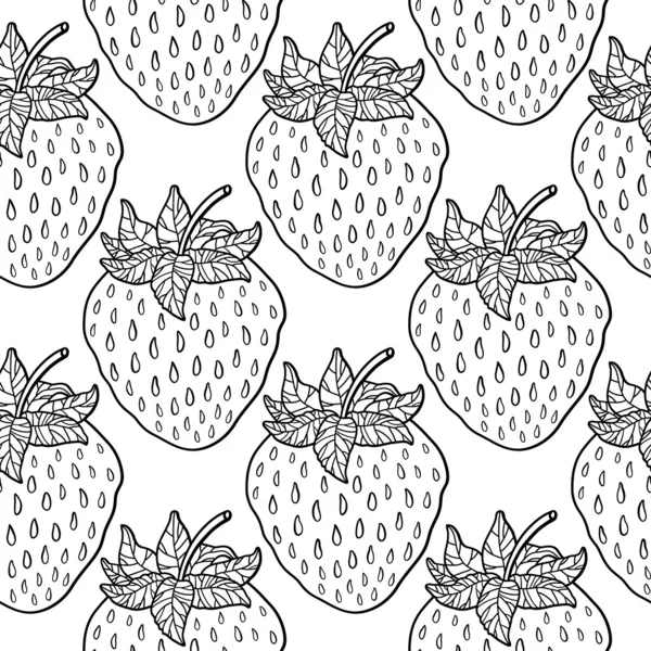 patroon met aardbeien