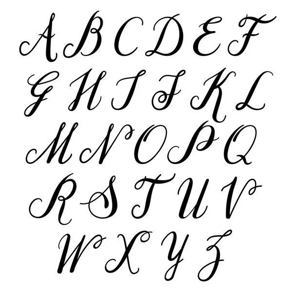 Letras del alfabeto dibujadas a mano Ilustración de stock