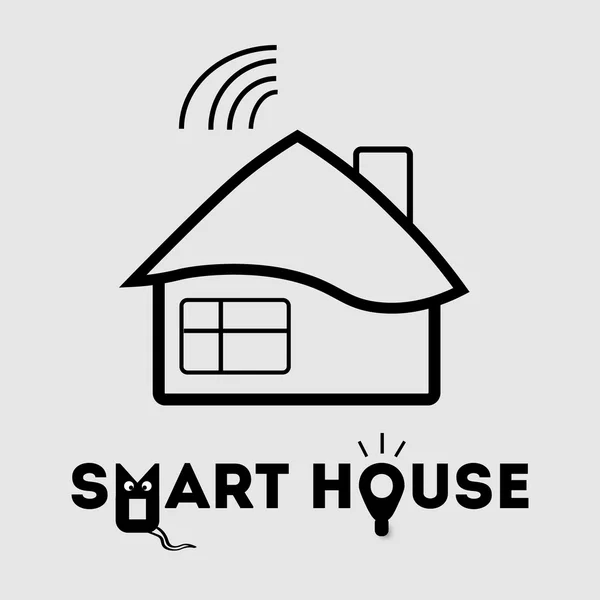 Smarthouse 技術図 — ストックベクタ