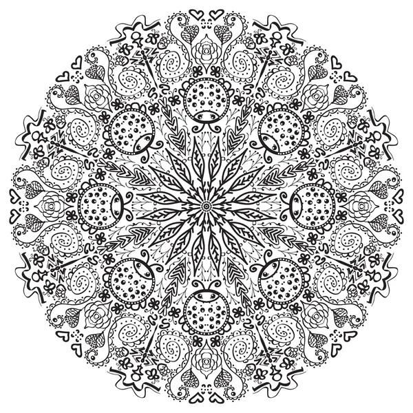 Mandala em fundo branco — Vetor de Stock