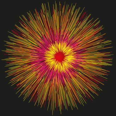 Resimde havai fişek ışıkları