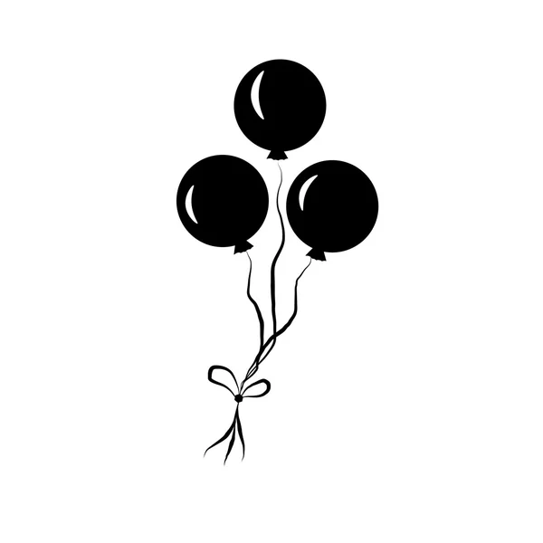 Balloons in sky — Stock Vector