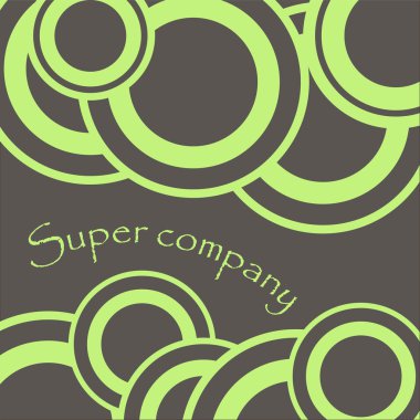 Süsleme süper şirket iki renk illüstrasyon çember