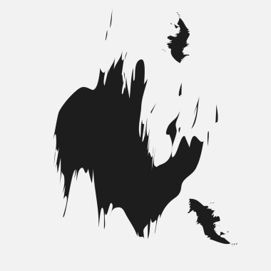 Mürekkep siyah leke tasarım