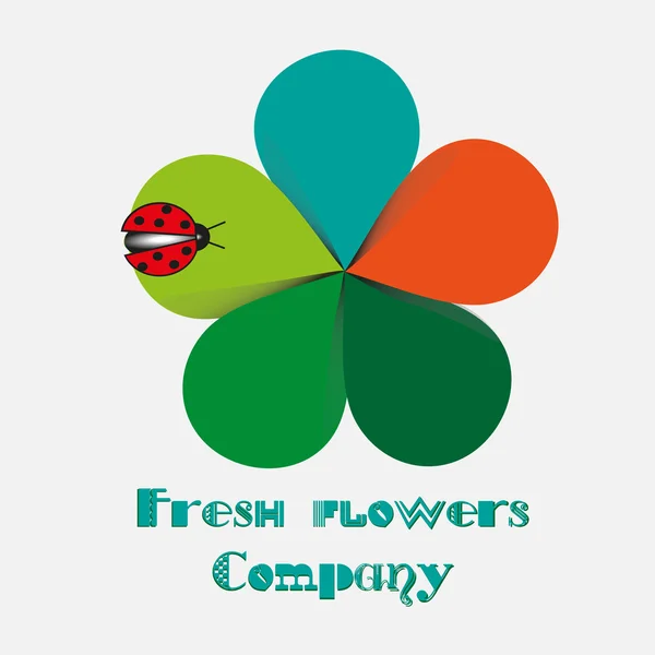 Компанія з доставки свіжих квітів — стоковий вектор