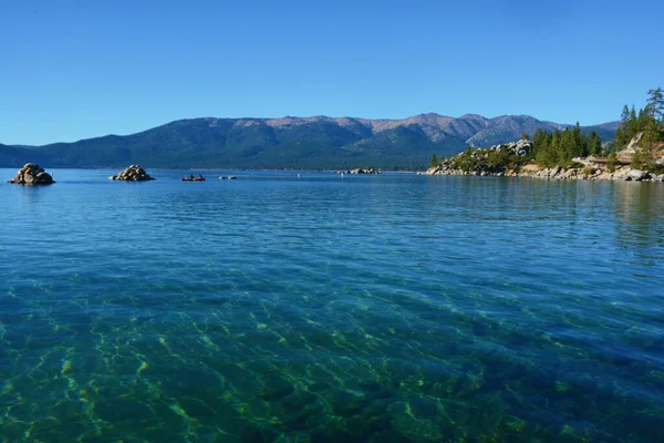 Aussichtsreiche Aussicht Auf Das Lake Tahoe Basin Sand Harbor Lake — Stockfoto