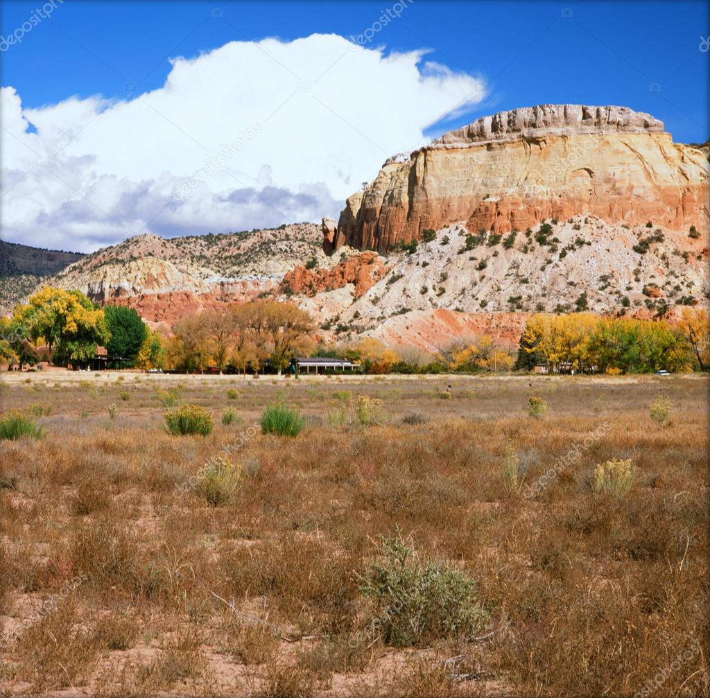 Spectacular High Desert Scenery The Ghost Ranch, New Mexico — Stock