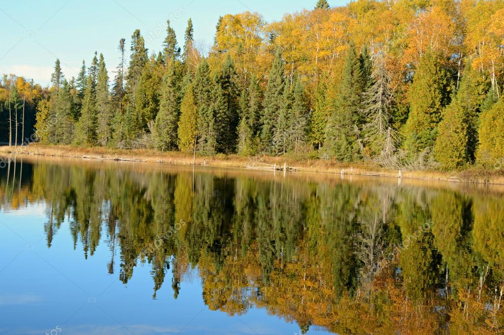 Pristine Wilderness Lake Reflections - Superior National Forest — Stock Photo © Jeff16WC #89802300