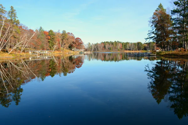 Clamshell Lake Reflections - Crow Wing County, Minnesota — Stock Photo, Image
