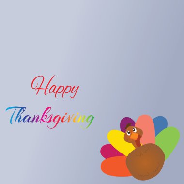 Güzel, renkli karikatür Türkiye kuş için mutlu duası