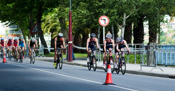 Duathlon i Pontevedra (Spanien) — Stockfoto