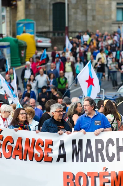 Ökologische Demonstration in Galicien (Spanien)) — Stockfoto