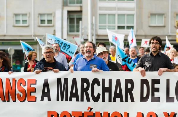 Ekologiska demonstration i Galicien (Spanien) — Stockfoto