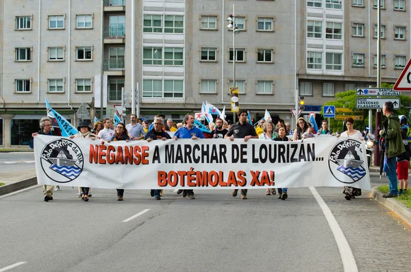 Demostración ecológica en Madrid (España) ) — Foto de Stock