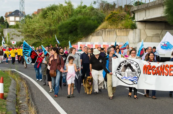 Ekologiska demonstration i Galicien (Spanien) — Stockfoto
