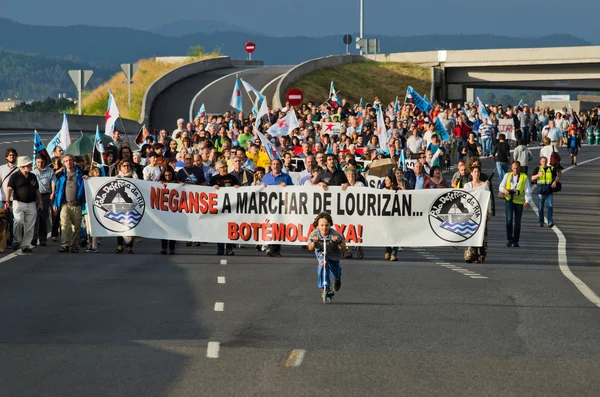 Ökologische Demonstration in Galicien (Spanien)) — Stockfoto