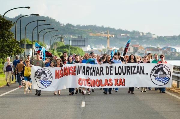 Ökologische Demonstration in Galicien (Spanien)) — Stockfoto