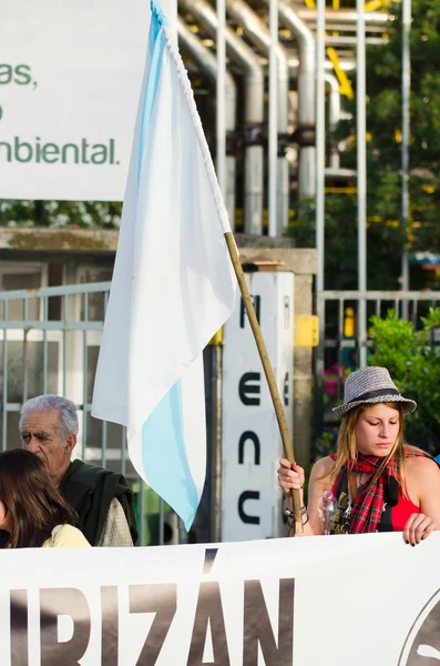 Ecologische demonstratie in Galicië (Spanje) — Stockfoto