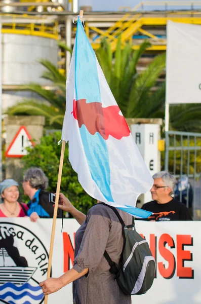 Ekologické demonstrace v Galicii (Španělsko) — Stock fotografie